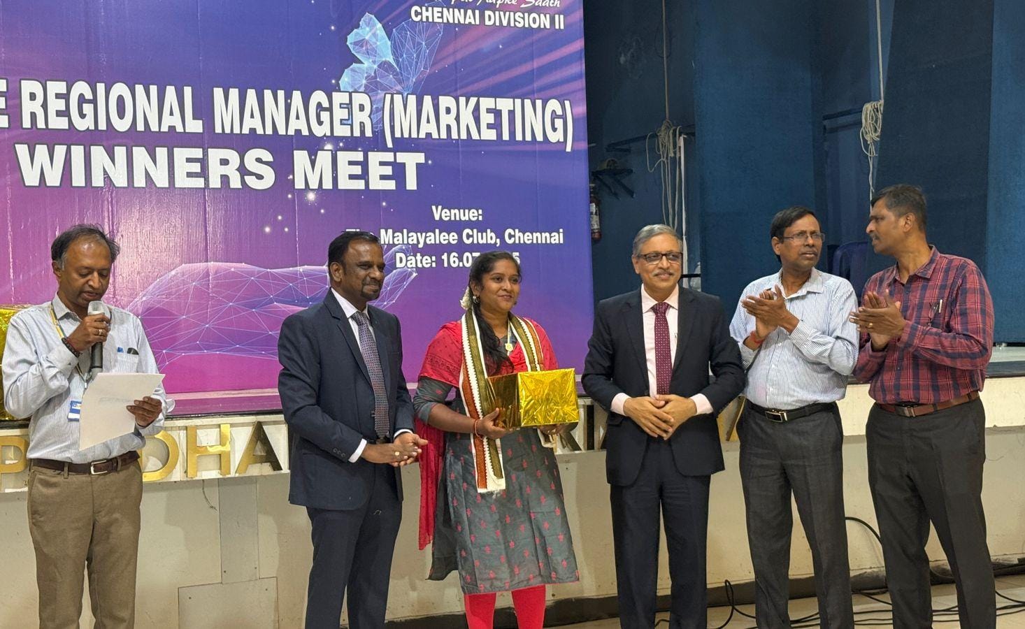 Honoured by Regional marketing manager